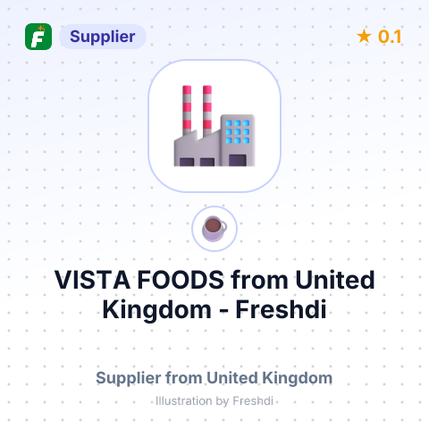 VISTA FOODS – summary card, no photo uploaded yet