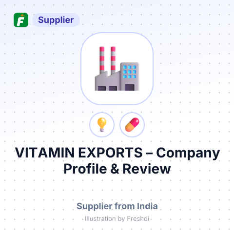 VITAMIN EXPORTS – summary card, no photo uploaded yet