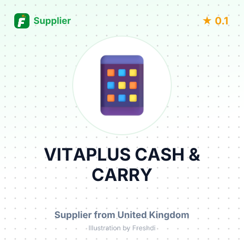 VITAPLUS CASH & CARRY – summary card, no photo uploaded yet