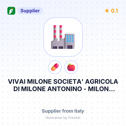 VIVAI MILONE SOCIETA' AGRICOLA DI MILONE ANTONINO - MILONE CARLO & C S – summary card, no photo uploaded yet