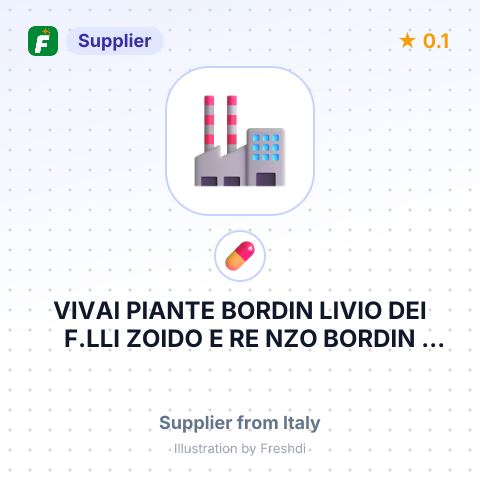 VIVAI PIANTE BORDIN LIVIO DEI F.LLI ZOIDO E RE NZO BORDIN SOCIETA' AGRICOLA – summary card, no photo uploaded yet