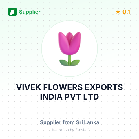 VIVEK FLOWERS EXPORTS INDIA PVT LTD – summary card, no photo uploaded yet