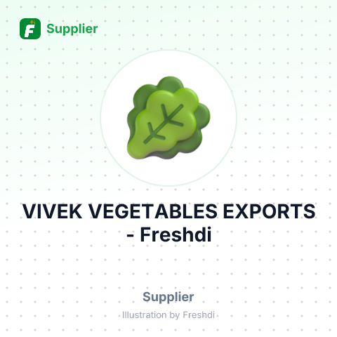 VIVEK VEGETABLES EXPORTS – summary card, no photo uploaded yet