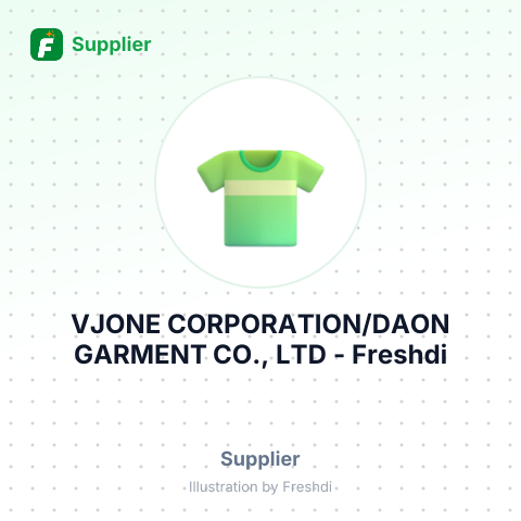 VJONE CORPORATION/DAON GARMENT CO., LTD – summary card, no photo uploaded yet