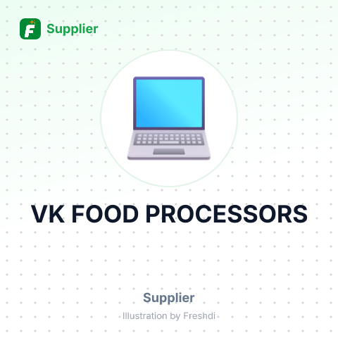 VK FOOD PROCESSORS – summary card, no photo uploaded yet