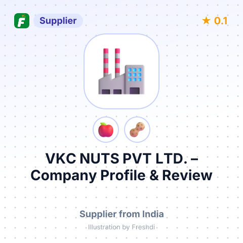VKC NUTS PVT LTD. – summary card, no photo uploaded yet