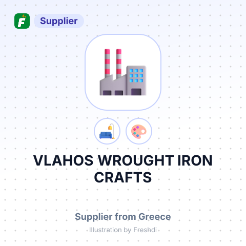 VLAHOS WROUGHT IRON CRAFTS – summary card, no photo uploaded yet