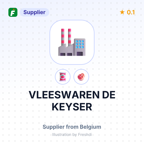 VLEESWAREN DE KEYSER – summary card, no photo uploaded yet