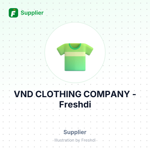 VND CLOTHING COMPANY – summary card, no photo uploaded yet