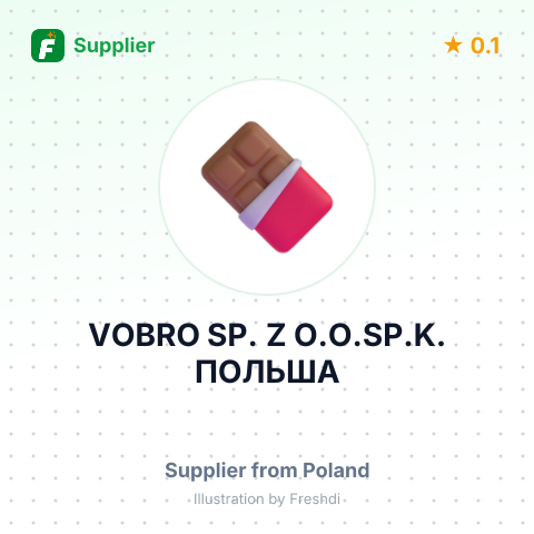 VOBRO SP. Z O.O.SP.K. ПОЛЬША – summary card, no photo uploaded yet