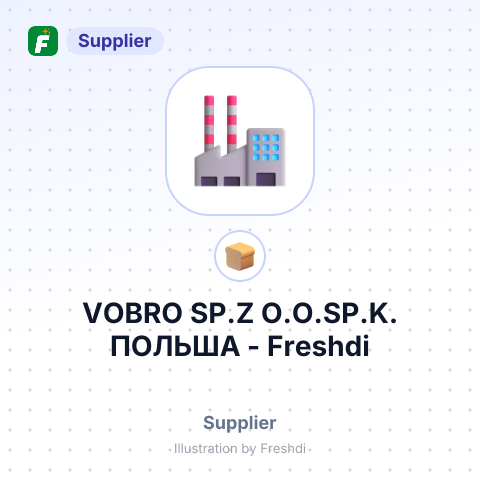 VOBRO SP.Z O.O.SP.K. ПОЛЬША – summary card, no photo uploaded yet