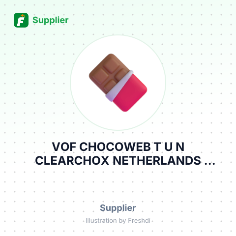 VOF CHOCOWEB T U N CLEARCHOX NETHERLANDS ARNHEM – summary card, no photo uploaded yet