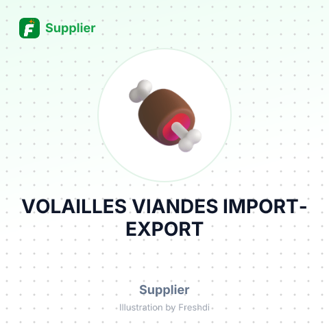 VOLAILLES VIANDES IMPORT-EXPORT – summary card, no photo uploaded yet