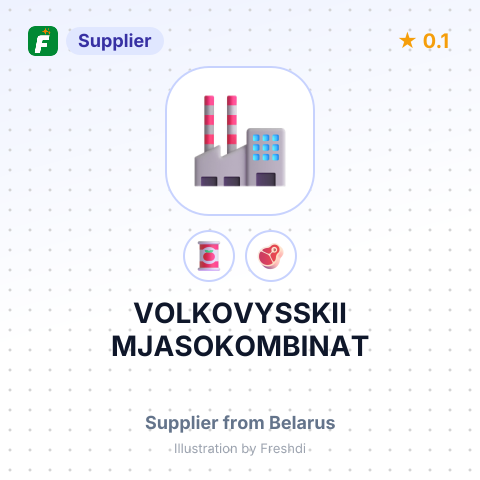 VOLKOVYSSKII MJASOKOMBINAT – summary card, no photo uploaded yet