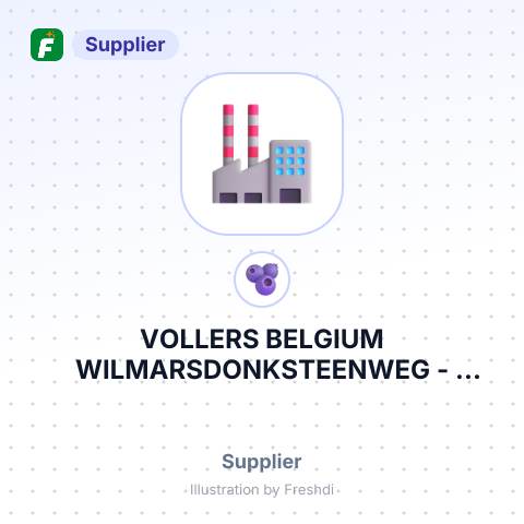VOLLERS BELGIUM WILMARSDONKSTEENWEG – summary card, no photo uploaded yet