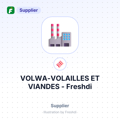 VOLWA-VOLAILLES ET VIANDES – summary card, no photo uploaded yet