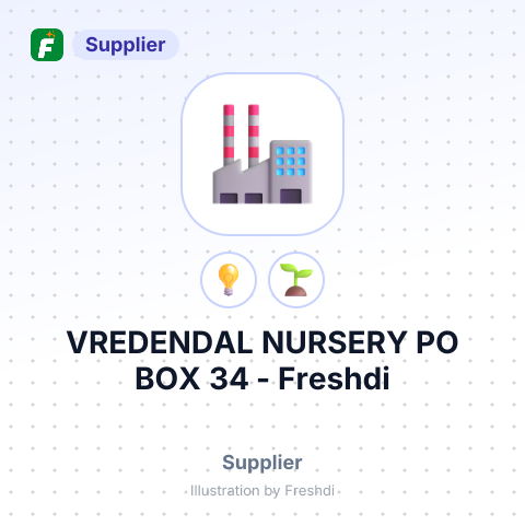 VREDENDAL NURSERY PO BOX 34 – summary card, no photo uploaded yet
