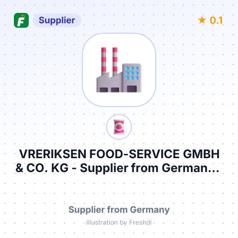 VRERIKSEN FOOD-SERVICE GMBH & CO. KG – summary card, no photo uploaded yet