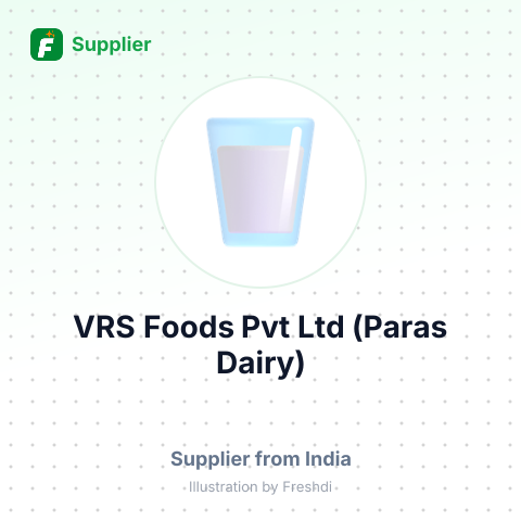 VRS Foods Pvt Ltd (Paras Dairy) – summary card, no photo uploaded yet
