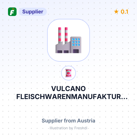 VULCANO FLEISCHWARENMANUFAKTUR GMBH & CO KG – summary card, no photo uploaded yet