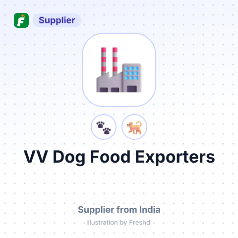 VV Dog Food Exporters – summary card, no photo uploaded yet