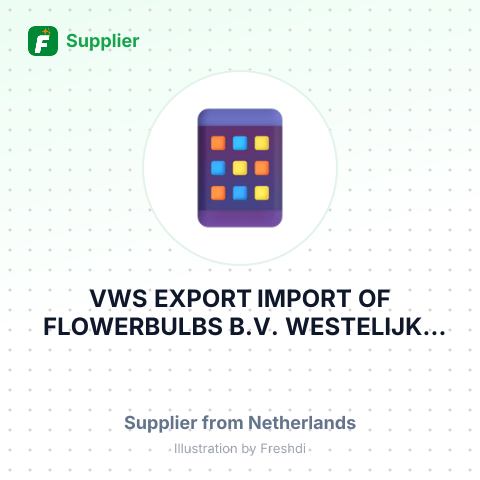VWS EXPORT IMPORT OF FLOWERBULBS B.V. WESTELIJKE RANDWEG 3 1721 CH BROEK OP LANGEDIJK HOLLAND – summary card, no photo uploaded yet