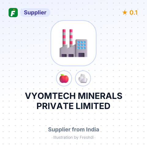 VYOMTECH MINERALS PRIVATE LIMITED – summary card, no photo uploaded yet