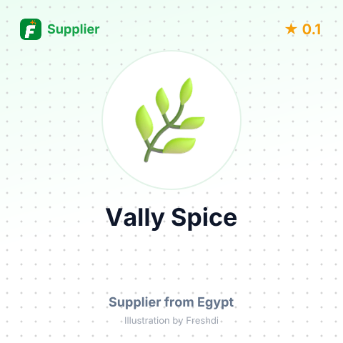 Vally Spice – summary card, no photo uploaded yet
