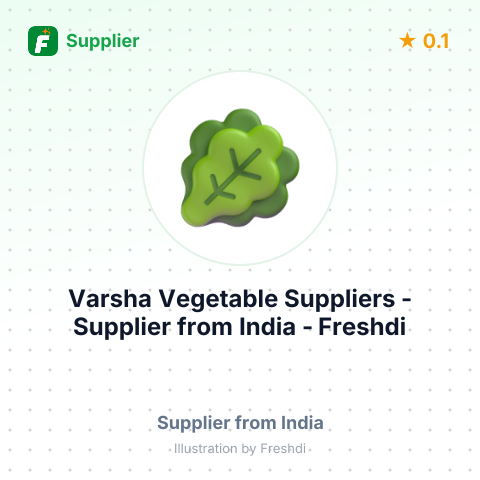 Varsha Vegetable Suppliers  – summary card, no photo uploaded yet