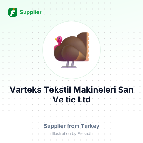 Varteks Tekstil Makineleri San Ve tic Ltd – summary card, no photo uploaded yet