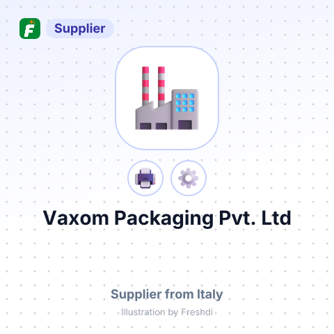 Vaxom Packaging Pvt. Ltd – summary card, no photo uploaded yet