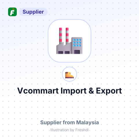 Vcommart Import & Export – summary card, no photo uploaded yet