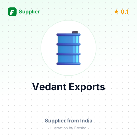 Vedant Exports  – summary card, no photo uploaded yet