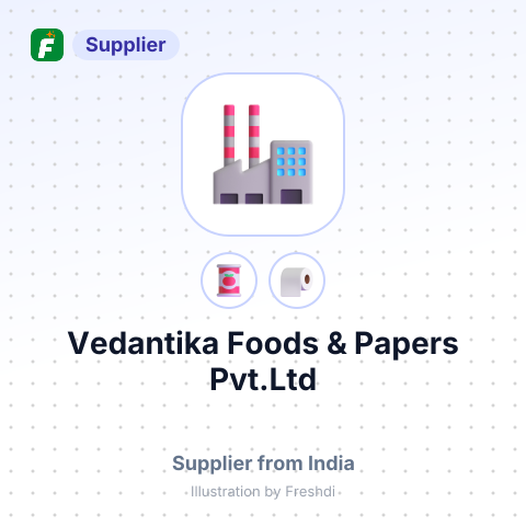 Vedantika Foods & Papers Pvt.Ltd – summary card, no photo uploaded yet