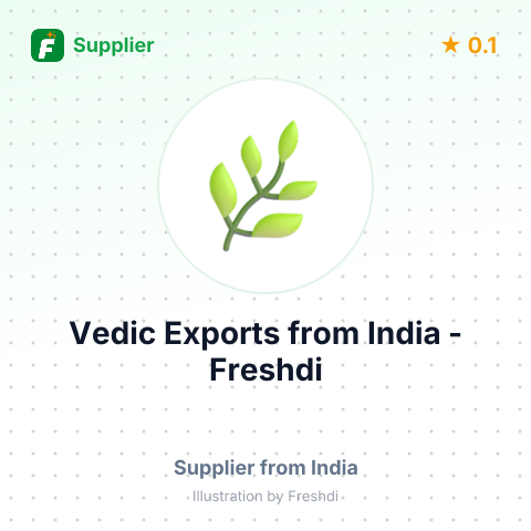 Vedic Exports  – summary card, no photo uploaded yet