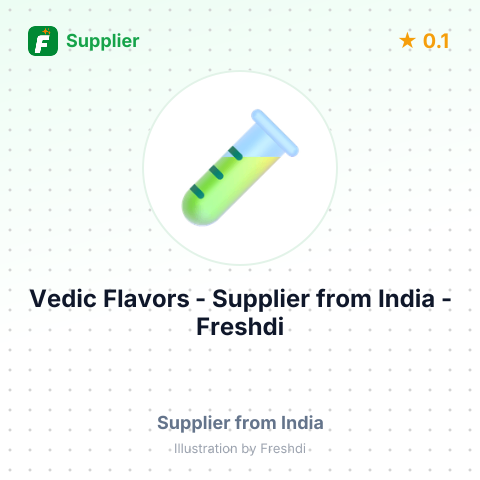 Vedic Flavors  – summary card, no photo uploaded yet