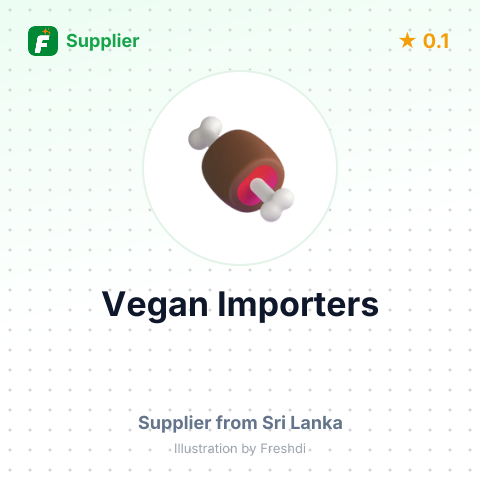 Vegan Importers  – summary card, no photo uploaded yet