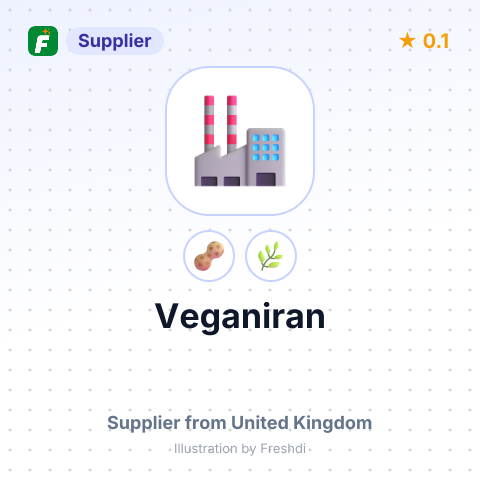 Veganiran  – summary card, no photo uploaded yet