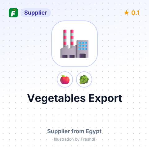 Vegetables Export – summary card, no photo uploaded yet