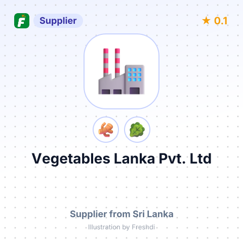 Vegetables Lanka Pvt. Ltd – summary card, no photo uploaded yet