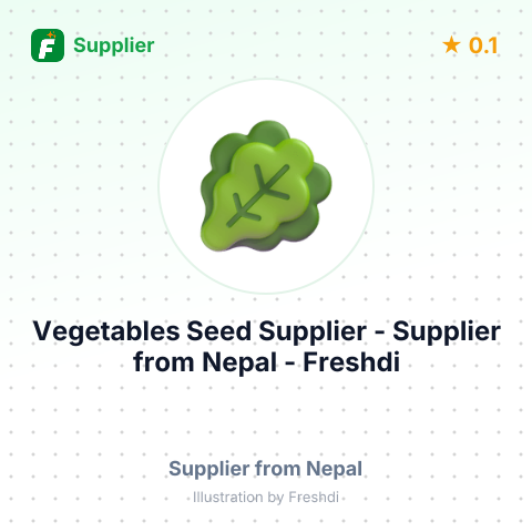 Vegetables Seed Supplier  – summary card, no photo uploaded yet