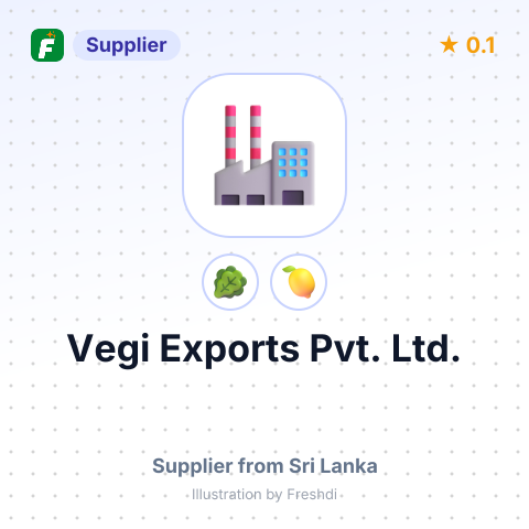 Vegi Exports Pvt. Ltd. – summary card, no photo uploaded yet