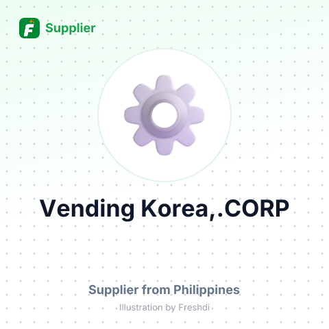 Vending Korea,.CORP – summary card, no photo uploaded yet