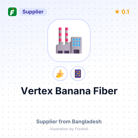 Vertex Banana Fiber  – summary card, no photo uploaded yet