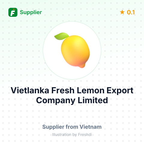 Vietlanka Fresh Lemon Export Company Limited – summary card, no photo uploaded yet