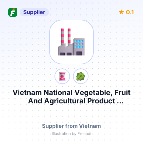 Vietnam National Vegetable, Fruit And Agricultural Product Corporation  – summary card, no photo uploaded yet