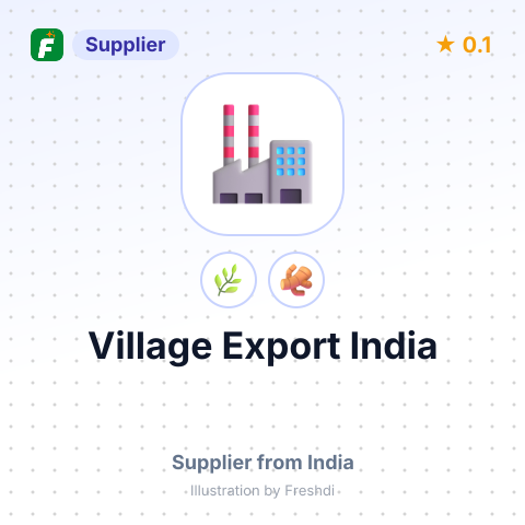 Village Export India  – summary card, no photo uploaded yet