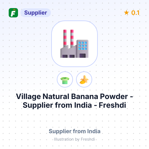 Village Natural Banana Powder  – summary card, no photo uploaded yet