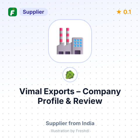 Vimal Exports – summary card, no photo uploaded yet
