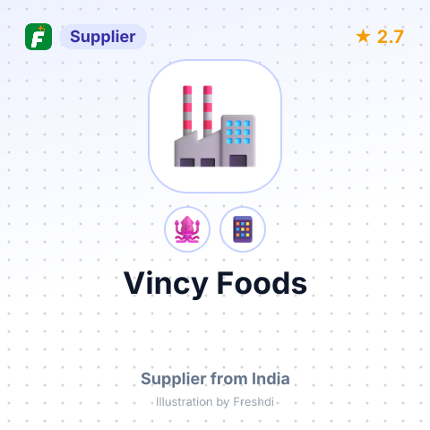 Vincy Foods  – summary card, no photo uploaded yet